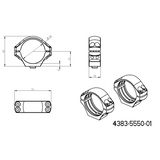 34mm anneaux de lunette | base picatinny monobloc avec leviers QD 