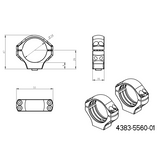 34mm montageringen | korte Picatinny QD basis 