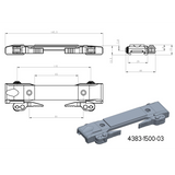 Base pour adaptateurs JK-N | base picatinny avec leviers QD [long] 