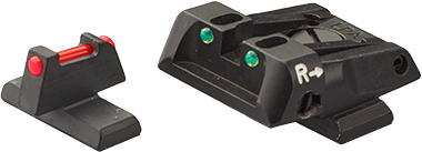 Beretta Set de viseur APX réglable avec fibre optique